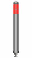 DK-7BS-M80-W-R; 800xØ80mm - grey - red tape