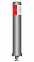 DK-8BS-M100-W-R; 1000xØ130mm - grey - red/white tape