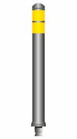 DK-7BS-M80-W-Y; 800xØ80mm -grey - tape yellow