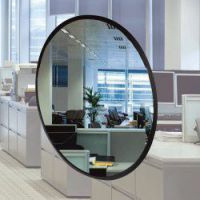 Indoor mirror polycarbonate 60 cm with bracket