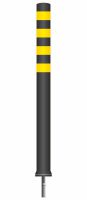 PC-100NSEBLY; 1000xØ80mm - black - tape yellow