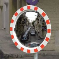 Traffic mirror glass 60 cm, bracket 48-90 mm