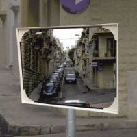 Traffic mirror Jislon 40x60 cm, with bracket 48-90mm