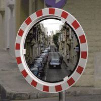 Traffic Mirror safety glass 60 cm, bracket 48-90 mm